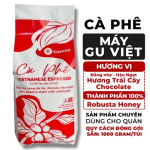 Cà Phê Vietnamese Espresso E-Coffee 1kg – 100% Robusta Honey