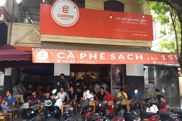 Mặt tiền cửa hàng E-Coffee Việt Nam