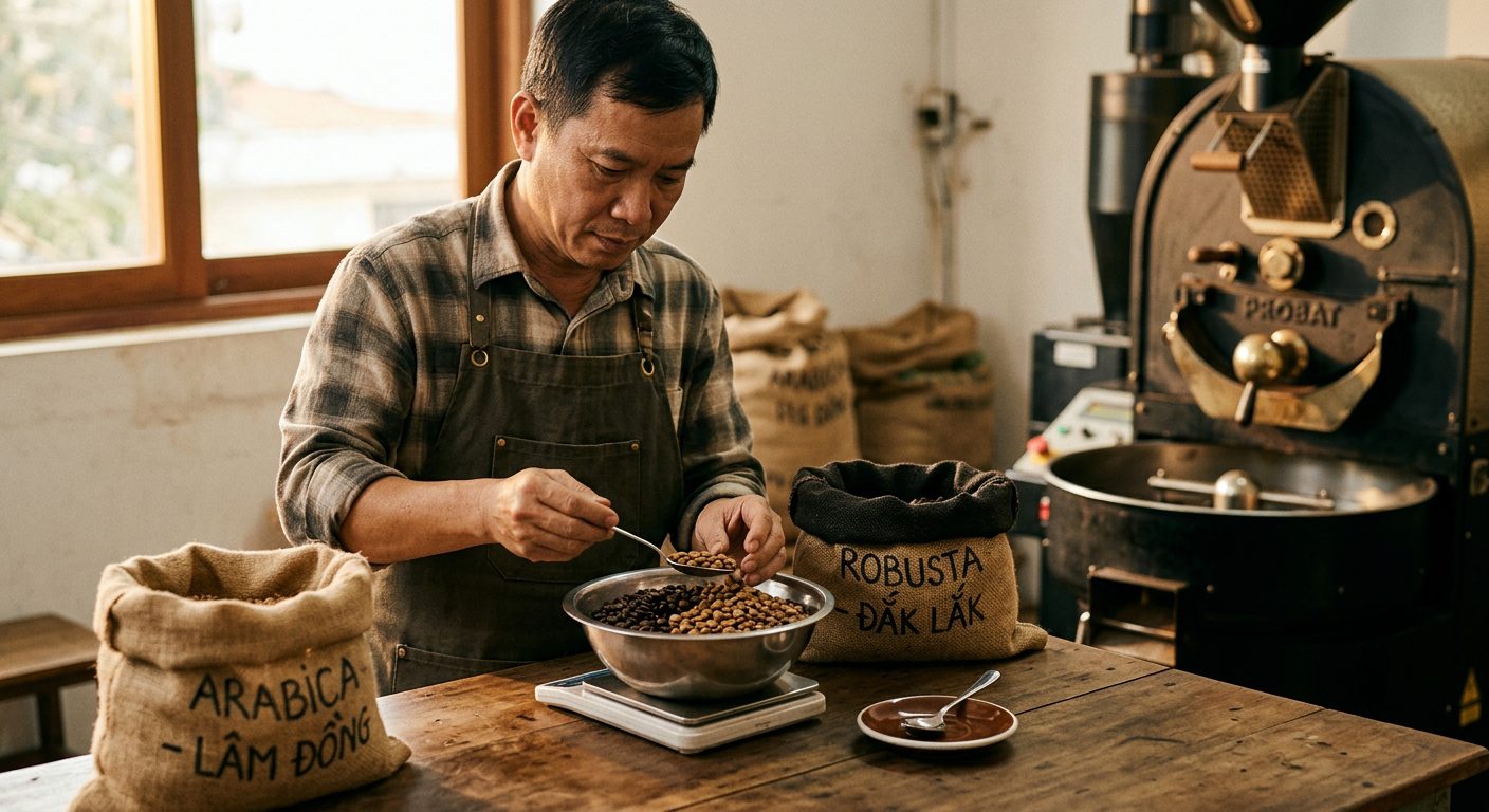 Arabica và Robusta: chọn tỷ lệ phối trộn nào cho quán cà phê phổ thông